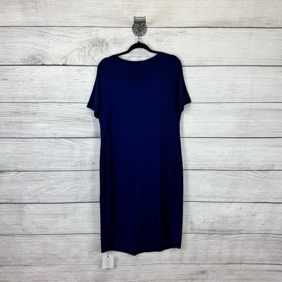 Isabella Oliver Maternity Midnight Blue Catherine Dress Size 12/14 - Picture 9 of 11